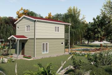 92 m² Duplex Steel House