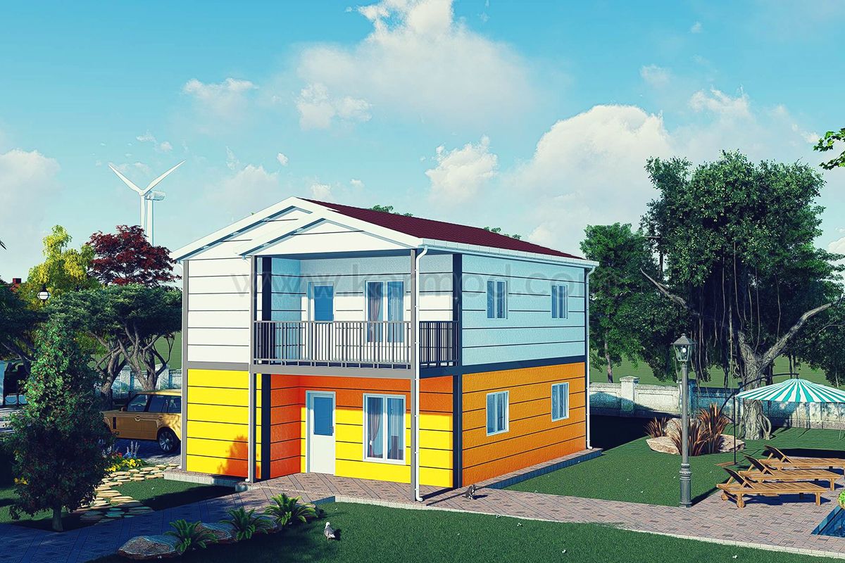 143 m² Duplex Steel House