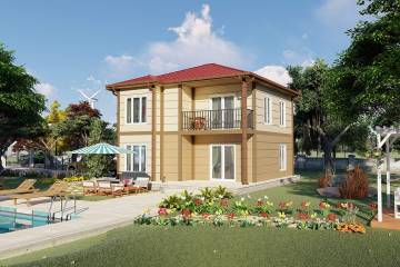 140 m² Duplex Steel House