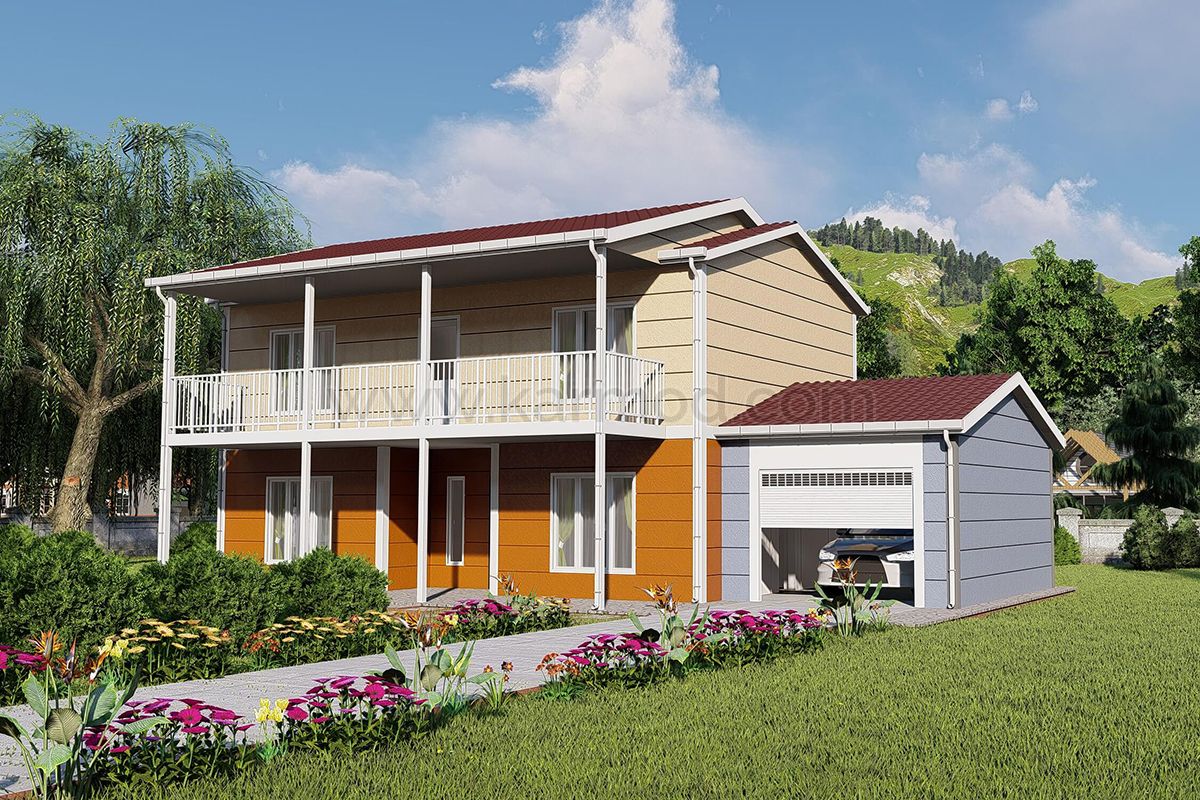 200 m² Duplex Steel House