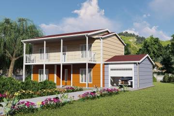 200 m² Duplex Steel House
