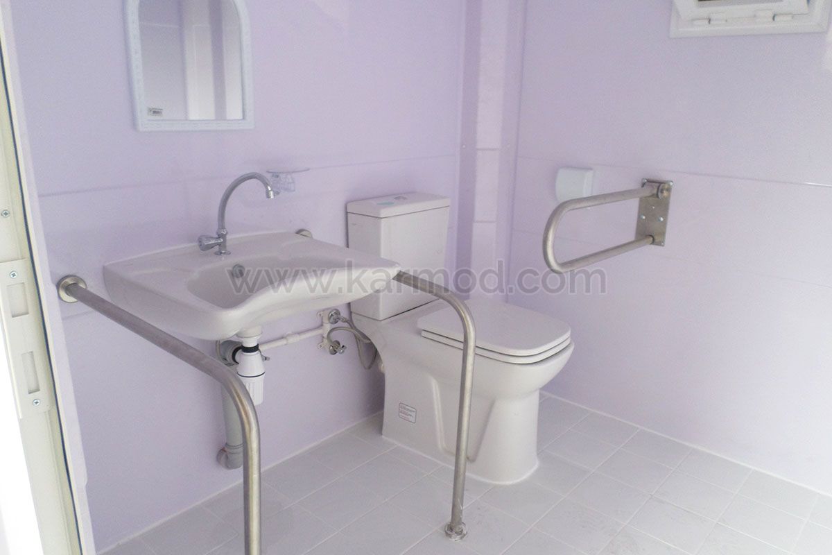 215 x 215 Disabled Toilet Cabin