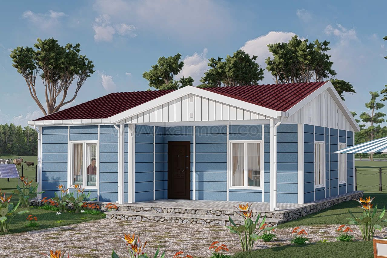 83 m² Rising Blue Prefabricated Houses