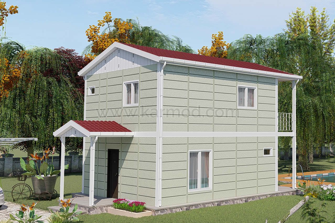 Two Storey Prefab Housing 92 m²