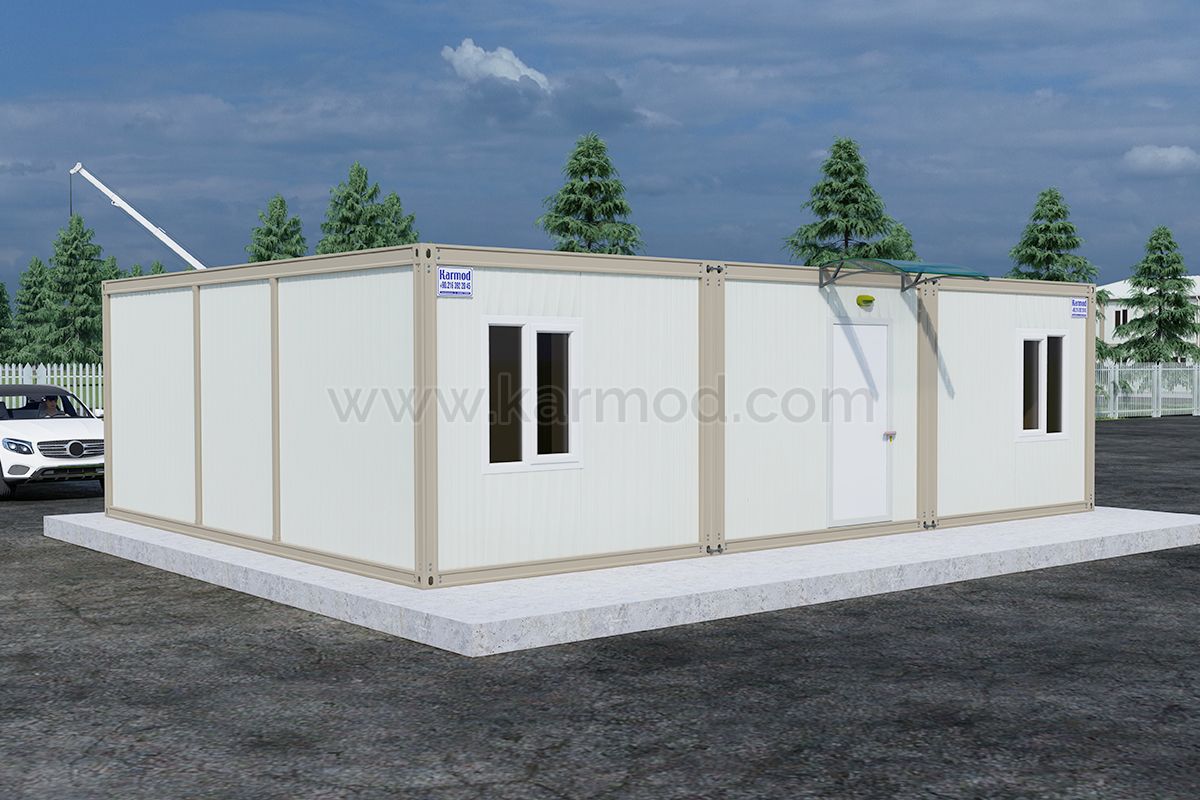 2 Person Roofless Office Container