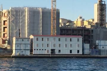 Galataport Prefabricated Construction Site Offices, Istanbul, Turkey