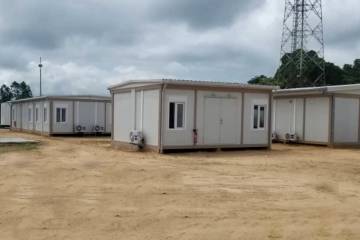 Petroleum Pipelines Construction Site Buildings, Franceville, Gabon