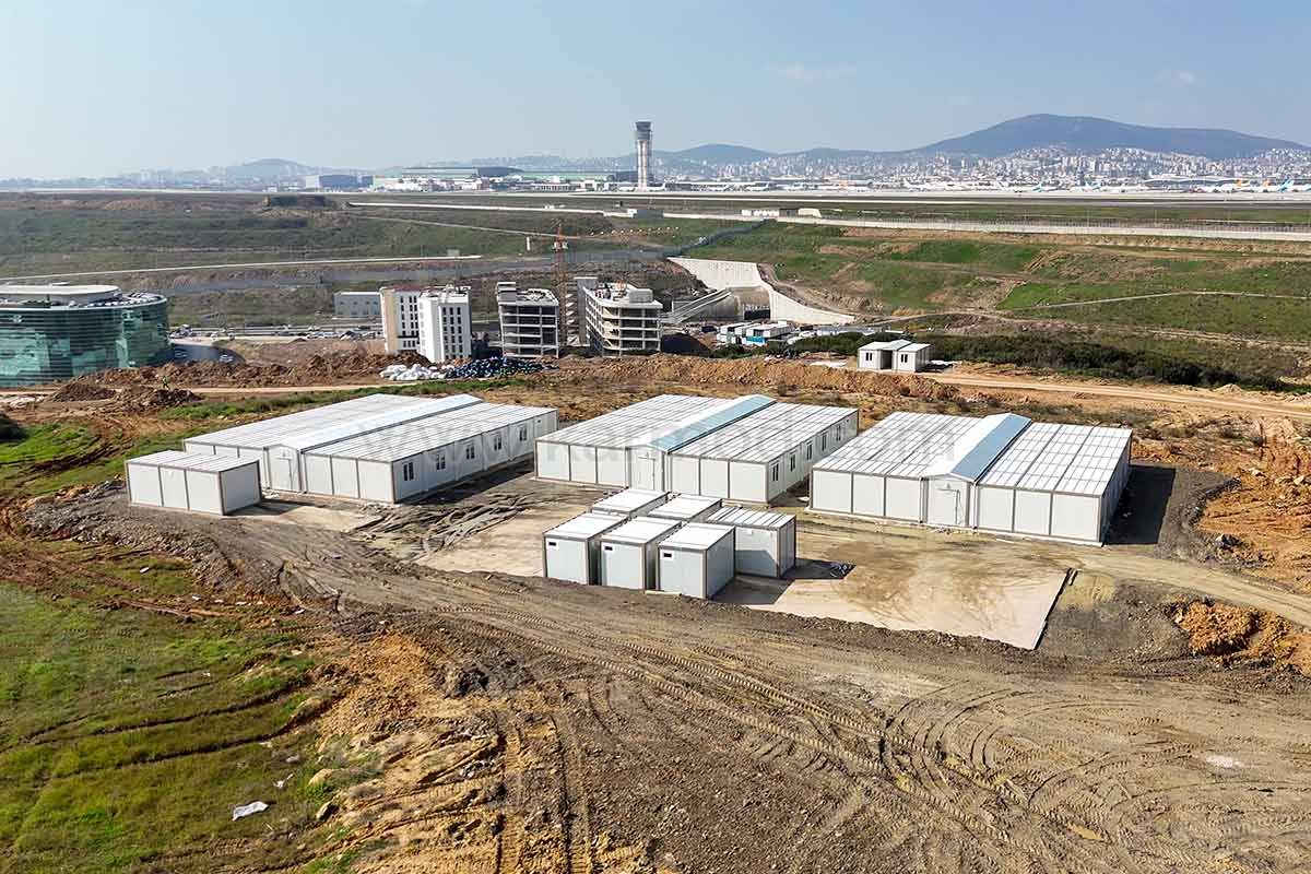 Construction Site Setup for the Housing Project